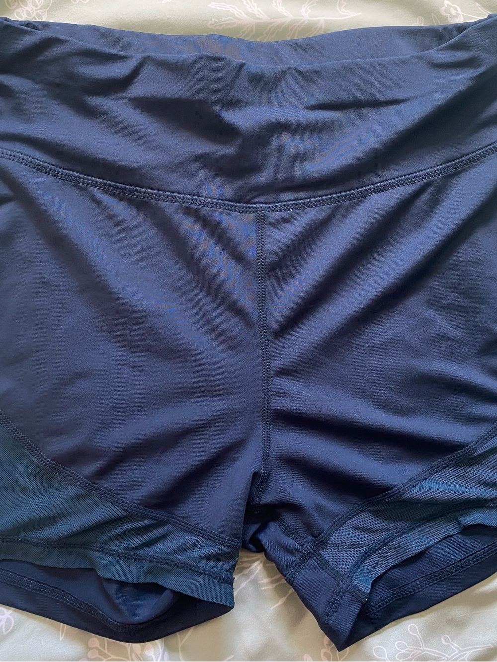Navy High-Rise Athletic Shorts - Size M